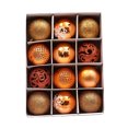 thumbnail image 1 of Bola de Navidad pintada con galvanoplastia, decoración navideña, bola transparente con purpurina, adornos para árboles de Navidad, bola hueca Wmkox8yii gf7770, 1 of 1