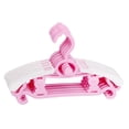 thumbnail image 5 of deevoka 5 Pieces Adjustable Hangers Closet Multifunctional Kids Clothes Hangers Pink, 5 of 9