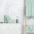 thumbnail image 3 of GLAMBURG Ultra Soft 6 Pack Cotton Towel Set, Contains 2 Bath Towels 28x55 inch, 2 Hand Towels 16x24 inch & 2 Wash Coths 12x12 inch, Ideal Everyday use, Compact & Lightweight - Sea Green, 3 of 5