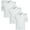 White, variant on Beverly Hills Polo Club Girls' School Uniform Shirt – 3 Pack Short Sleeve Polo T-Shirt (Size: 4-16)