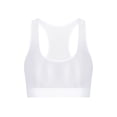 thumbnail image 3 of Mufeng Women's Candy Color Sleeveless Vest Tops Shiny Oil Glossy U Neck Half Shirts Slim Fit Fitness White M, 3 of 7