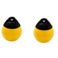 thumbnail image 1 of 2X Heavy Duty PVC Boat Ball Round Anchor Buoy Dock Bumper Ball Inflatable Protection Marine Mooring Buoy Yellow, 1 of 6