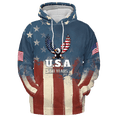 thumbnail image 2 of Lotusprinthandmade US 250th Anniversary Patriotic Hoodie 3D Multicolor (M), 2 of 5