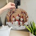 thumbnail image 5 of HELLHERO Not Easily Deformed Tea Cozy Insulation Keep Warm Polyester Canvas for Gift, Christmas Snowman Pattern, 5 of 8