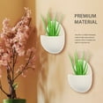 thumbnail image 6 of 4 Pcs Hydroponic Wall-Mounted Flower Pot Rail Plastic Flowerpot Indoor Pots Outdoor Bucket, 6 of 6