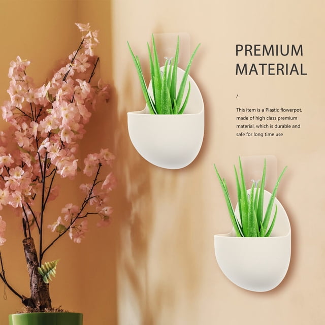 WEUVEB 4Ud Macetas De Pared Para Con Agujeros Ideales Para Plantas Y Almacenamiento