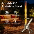 thumbnail image 5 of Yardmaster Pellet Rocket, Smokeless Patio Heater, 430 Stainless Steel Pellet Atmosphere Torch, Upgraded Ash Box & tripod Base, for Outdoor Patio Camping and Pooling, 5 of 7