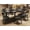 Black, variant on Tomnk 7-Piece Dining Table Set for 4-6, Extendable Kitchen Table Cushion Chairs Set of 6 with 6 Chairs, Rectangle Dining Table with Metal Frame & MDF Board, Folding for Small Apartment, Black
