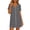 Dark Gray, variant on Nightgowns for Women Button Down Sleepshirts Casual Lapel Collar Short Sleeve Sleep Dress Soft Pajama Dress