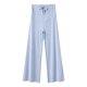 thumbnail image 5 of Pantalones de Vestido de Pierna Ancha Estilo de la Maternidad Pantalones de Seda de Hielo para la Primavera Y el Verano, Pantalones de Pierna Recta Transpirables Delgados con Sensación Colgante, Ropa, 5 of 7