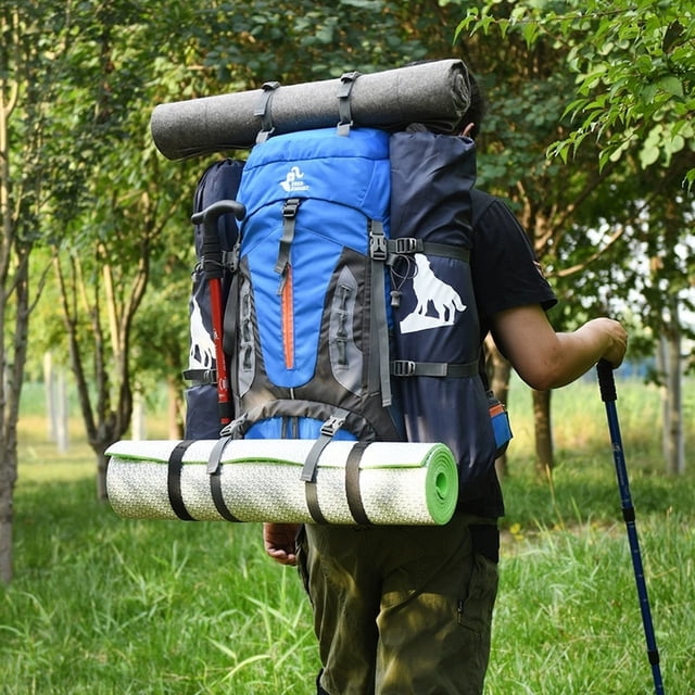 LINMOUA Sac à Dos 70L Sac à Dos de Camping Sac de Voyage Escalade Hommes Femmes Randonnée randonnée Sac de Sport de Plein Air Sac de Bagages d'Hydratation