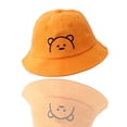 thumbnail image 5 of JUNWELL 2PCS Cute Bear Solid Color Baby Fisherman Cap Cartoon Embroidery Dome Kids Girl Boy Bucket Hat Spring Summer Sun Infant Hat, 5 of 5