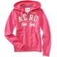 thumbnail image 1 of Aeropostale Sudadera con capucha y cremallera completa Aero Ny para mujer, rosa, XS, 1 of 1