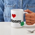 thumbnail image 4 of CafePress - I Love My Honey Mugs - 15 oz Ceramic Large White Novelty Mug, 4 of 6