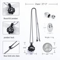 thumbnail image 3 of Lotus Flower Cremation Jewelry for Ashes Urn Necklace Lockets for Human Ashes Holder Necklace Urn Jewelry, 3 of 8