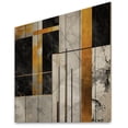 thumbnail image 2 of Designart "Marble Granite Agate with Gold Accents VII" Modern Geometric Print on Natural Pine Wood, 2 of 5