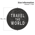 thumbnail image 2 of Naloa Travel The World1 Leather Coasters for Drinks, Durable Drink Coasters 4 Set for Tabletop Protection, Luxurious Home Décor and Housewarming Gift ( {designName})Round Shape, 2 of 6