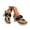 Black, variant on Platform Wedge Sandals for Women 2025 Fashion Casual Square Toe Flip Flop High Heel Dressy Slides