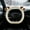 White, variant on Mbvtdt Steering Wheel Cover Featuring Adorable Teddy Bear Ear Accents, Universal Fit 15Inch Fleece D-Shaped Cute Car Interior Accessory and Non-Slip Car Wheel Cover Protector