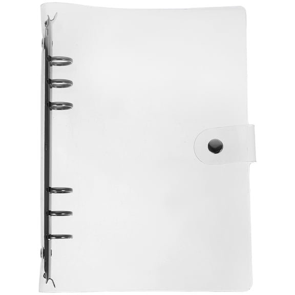 BERTDOMD Loose Leaf Binder Cover with Belt Closure, View Binder Shell, Notebook Cover with Ruler, 1 Set Protective Binder