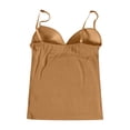 thumbnail image 5 of XIAONU Women's Push Up Spaghetti Strap Built In Bra Camisole Top Padded Shelf Bra Camisole Casual Daily Wear, 5 of 9