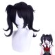 thumbnail image 1 of Peluca de Anime Ame-chan, coletas dobles cortas negras, pelo rizado para fiesta, accesorios de Cosplay para Halloween, 1 of 5
