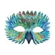thumbnail image 3 of Máscara de Halloween, accesorios decorativos, máscara de plumas para ojos para festivales, juegos de rol. Verde, 3 of 9