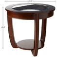 thumbnail image 5 of Furniture of America Table d'Appoint Ronde Tunton en Cerisier Foncé, 5 of 5