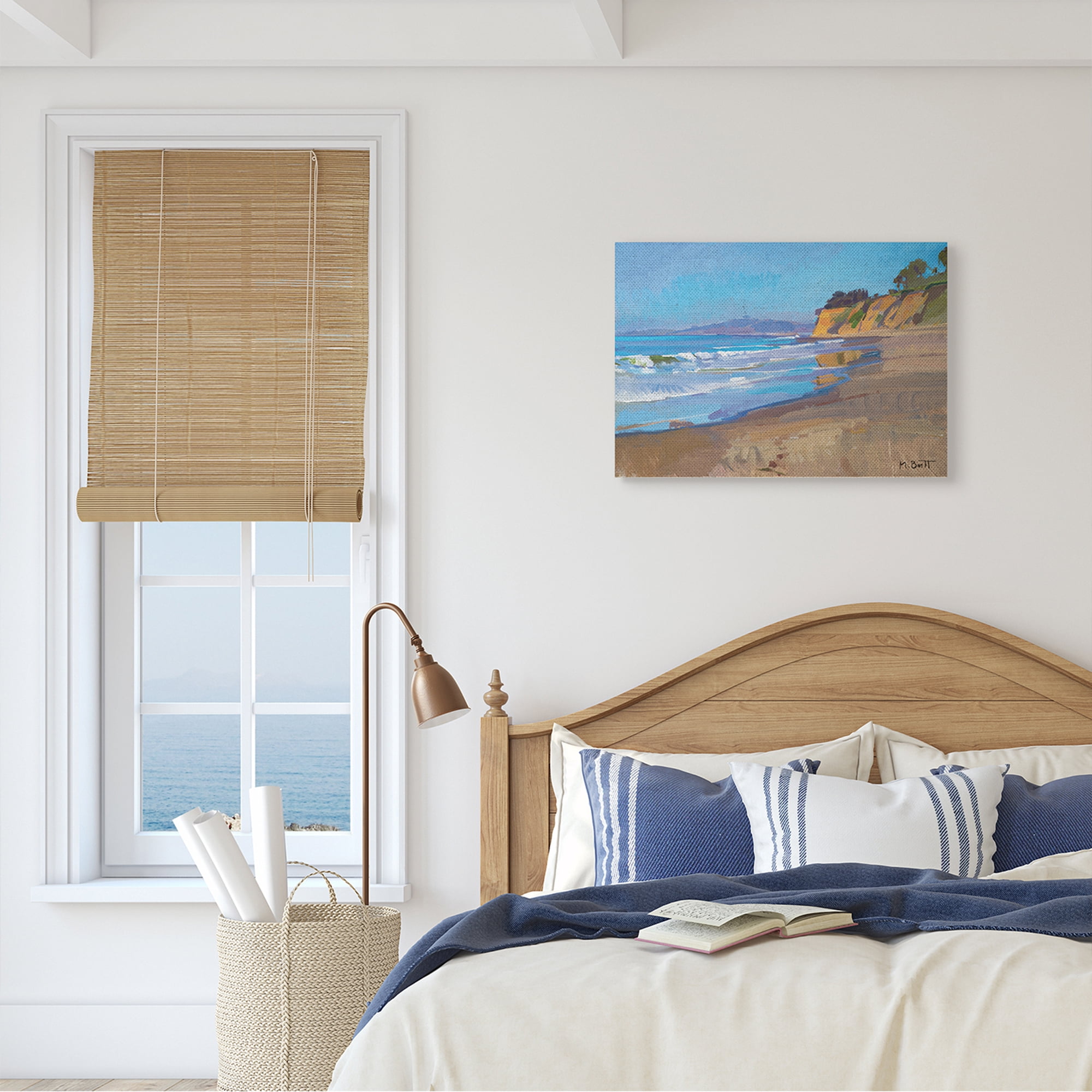 Changing Tides Tropical Summer Beach Coastline 20 in x 16 in Painting Canvas Art Print, by Stupell Home Décor