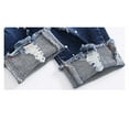 thumbnail image 7 of KIDSCOOL SPACE Baby Boy Elastic Waist Ripped Denim Washed Pants,Blue,18-24 Months, 7 of 7