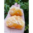 thumbnail image 4 of GAF TREASURES Large Orange Calcite Rough Natural Stone, Raw Calcite Rock (Orange Calcite, 1 Piece), 4 of 8