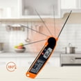 thumbnail image 3 of Unique Bargains Strong Plastic Digital Meat Thermometer Orange 10.4x1.6x0.6 in, 3 of 5
