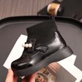 thumbnail image 4 of LvhaoGJOB Sock Boots for Kids Stretchy Knit Shaft Pearl Decoration sock boots ankle boots All Season Footwear, 4 of 7