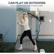 KKCOBVR S2 VR Shell Protective Cover with Four IR Filter Films, Compatible with Meta/Oculus Quest 2 Accessories can Play VR Outdoors on Cloudy Days or in Shaded Places with No Sunlight Direct