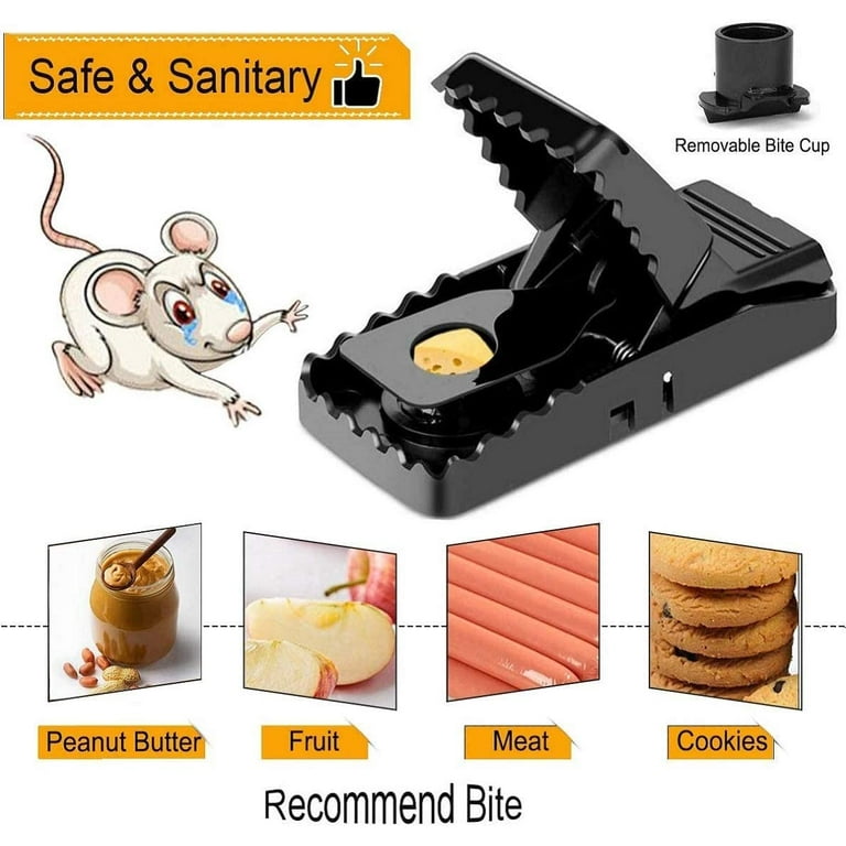 Mouse Traps,Small Mice Traps That Work, Humane Mouse Traps with Detachable  Bait Cup, Mouse Catcher Quick Effective Reusable and Safe for Families -12