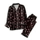 thumbnail image 1 of Gibobby Pijamas de seda Pijamas para Mujer Conjunto a Juego Pijamas navideños Conjunto de Pijama Largo de satén con Botones clásicos para Mujer con Bolsillos (Rosa, XL), 1 of 4