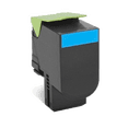 thumbnail image 1 of Zoomtoner Cartouche de Toner Laser Compatible Lexmark 80C0X20 (800X2) Rendement Extra Élevé Cyan, 1 of 1