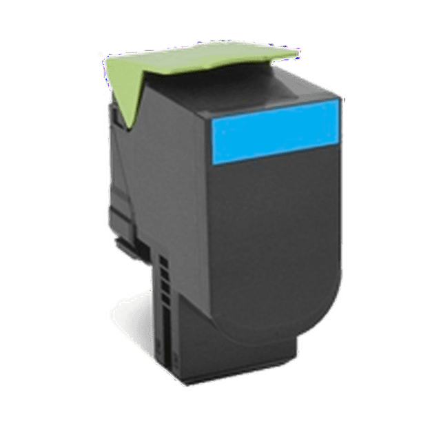 Zoomtoner Compatible Lexmark 80C0X20 (800X2) Laser Toner Cartridge Extra High Yield Cyan for Lexmark / IBM CX510THE