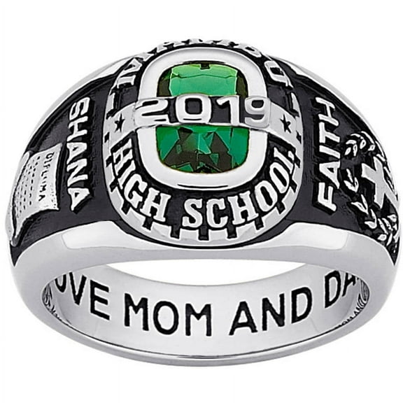 Order Now for 2025 Graduation, Freestyle Women's Sterling Silver -Bridge Classic Class Ring, Personalized, High School or College