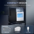 thumbnail image 3 of Simzlife Countertop Crescent Ice Maker, 35.9 Lbs/24H, 16 Ice Cubes in 12 Minutes, Deep Cleaning Timer Ice Machine, 3 of 11