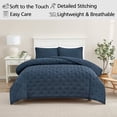 thumbnail image 4 of Mainstays Full/Queen Comforter Set, All-Season, 3-Piece, Navy, 4 of 12