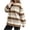 Khaki, variant on Women's Pajamas Relaxed Fit Striped Long Sleeve Crew Neck Pullover Top