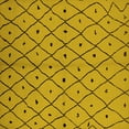 thumbnail image 1 of Ahgly Company Indoor Square Solid Yellow Modern Area Rugs, 5' Square, 1 of 4