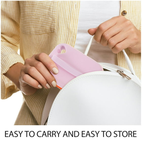 YOSADIER Silicone Dog Treat Bag Portable Sealed Compact Lavender 1Set for Travel Storage