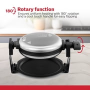 Holstein Housewares Rotary Belgian Waffle Maker, Stainless Steel Electric Belgian Waffle Makers