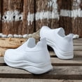 thumbnail image 5 of NOKIO Womens Tennis Shoes S𝗅ip On Laceless Trainers Shoes Non S𝗅ip Running Sneakers Gym Workout Comfortable Wide Width Sport Shoes Athlet𝗂c Bowling Shoes Fashion Lightweight Walking Shoes, 5 of 5