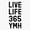 1pcs, variant on Live Life 365 - Ymh Er, Phone Decal Water Bottle Stickers Car Decals, Funny Birthday Gift