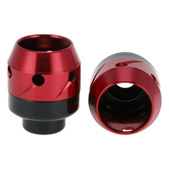 Unique Bargains Motorcycle Front Fork Frame Sliders Falling Protection Wheel Crash Protector Scooter Moped Aluminum Alloy Red 2 Pcs