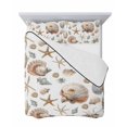 thumbnail image 7 of Seashell Coastal Queen Size Down Alternative Comforter, Lightweight Comforter Quilt Bedding Set with Pillow Shams Summer Beach Ocean Starfish Watercolor All Seasons Bed Comforter Duvet Insert 90"x96", 7 of 7
