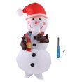 thumbnail image 2 of Disfraz inflable de Navidad, divertido disfraz de muñeco de nieve para fiesta de Navidad, para adultos, de 150 a 190 cm, con rama de árbol, 2 of 14
